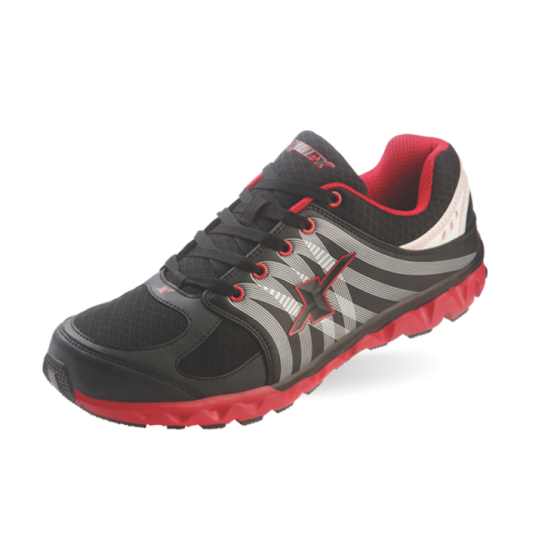 Sparx Black And Red Shoes SM 177