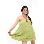 Green Color Sleeveless Top