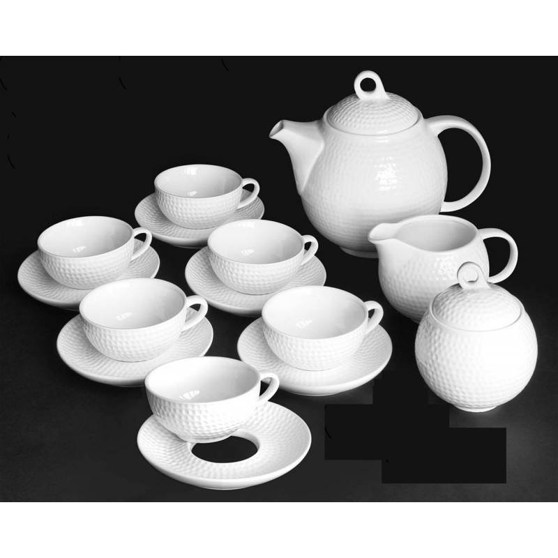 LOSANGE MONALISA TEA SET (SET OF17)6 CUP,6 SAUCER,1 MILK POT,1 L