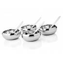 LOSANGE SOUP BOWL HAMMRED D/W(SET OF 8 PCS)4 BOWL,4 SPOON