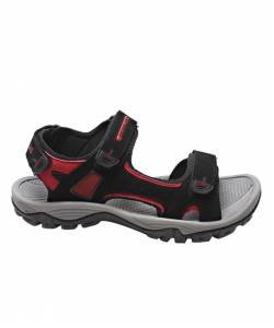 NICHOLAS MEN 'BLACK/RED NS-12 SANDALS