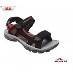 NICHOLAS MEN 'BLACK/RED NS-12 SANDALS