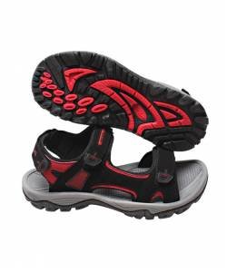 NICHOLAS MEN 'BLACK/RED NS-12 SANDALS