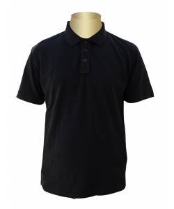 POLO CLUB GARMENT DYED POLO BLACK PCBC - 05