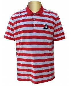 POLO CLUB RUGBY STRIPER POLO RED & WHITE PCBC-14