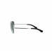 RAY-BAN RB3449 003/8G SILVER BLACK MEN SUNGLASSES