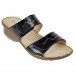 Style Walk Black Sandals for Women (4137-11)